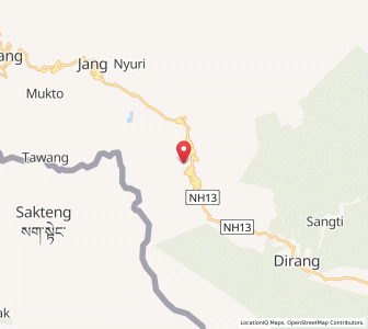 Map of Senge Dzong, Arunachal Pradesh