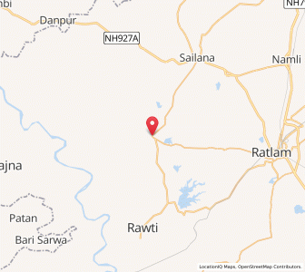 Map of Seogarh, Madhya Pradesh