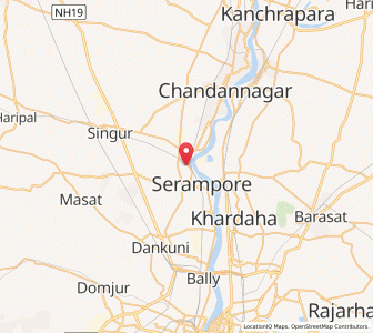 Map of Seoraphuli, West Bengal