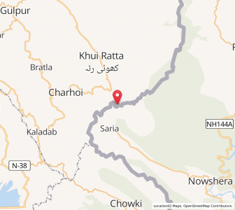 Map of Ser, Kashmir