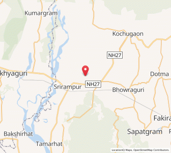 Map of Serfanguri, Assam