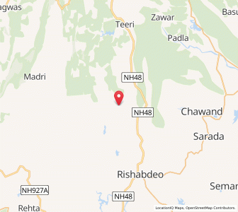Map of Serro, Rajasthan
