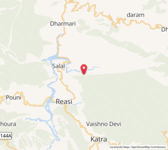 Map of Sersandu, Kashmir
