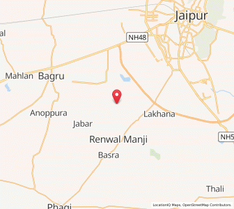 Map of Serwali, Rajasthan
