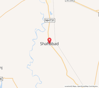 Map of Shahabad, Haryana
