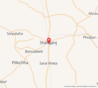 Map of Shahganj, Uttar Pradesh