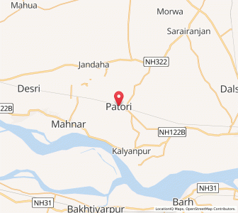 Map of Shahpur Patori, Bihar