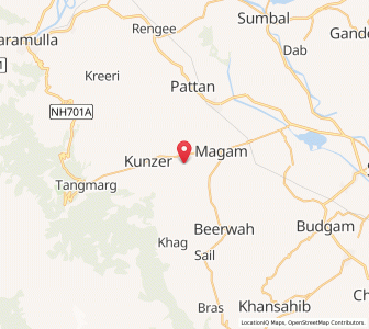 Map of Shaikpur, Kashmir