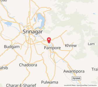 Map of Shalyun, Kashmir