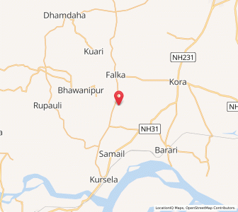 Map of Shangha, Bihar