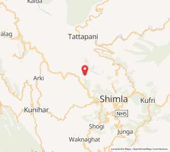 Map of Shanghech, Himachal Pradesh