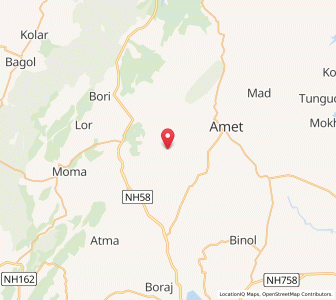 Map of Shapera, Rajasthan