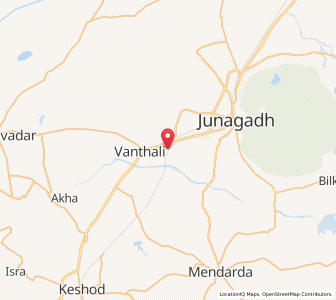 Map of Shapur, Gujarat