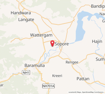 Map of Sharabbagh, Kashmir