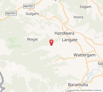 Map of Sharehama, Kashmir