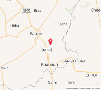 Map of Shatrana, Punjab