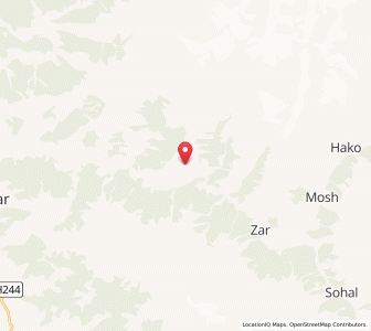 Map of Shazal, Kashmir