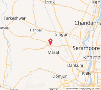 Map of Sheakhala, West Bengal