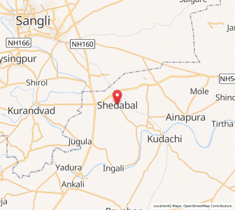 Map of Shedbal, Maharashtra