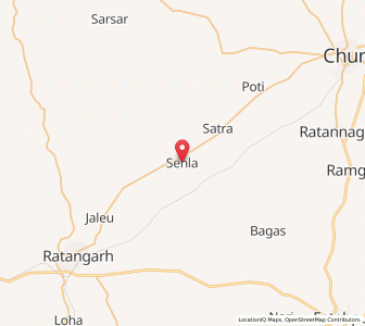 Map of Shehla, Rajasthan