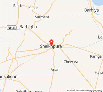 Map of Sheikhpura, Kashmir