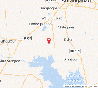 Map of Shendurwara, Maharashtra