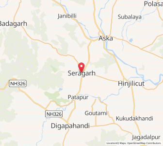Map of Sheragarh, Odisha