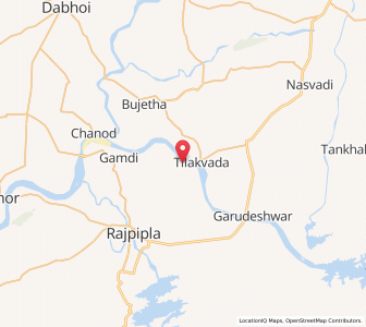 Map of Sherav, Gujarat