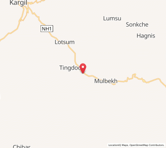 Map of Shergol, Kashmir
