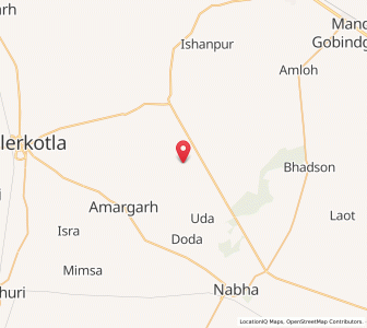 Map of Shibgarh, Punjab