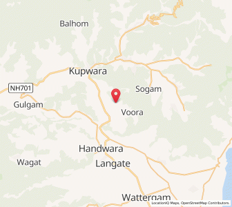 Map of Shidipur, Kashmir
