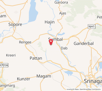 Map of Shiganpur, Kashmir