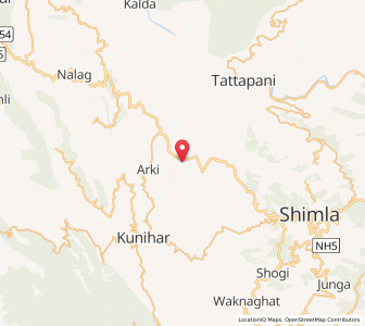 Map of Shilli, Himachal Pradesh