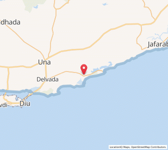 Map of Shimar, Gujarat