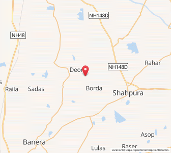 Map of Shimetia, Rajasthan