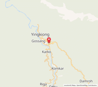 Map of Shimong, Arunachal Pradesh