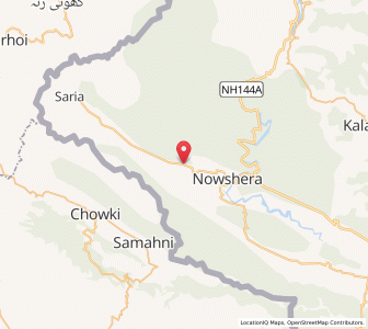 Map of Shinyan di Patti, Kashmir