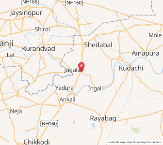 Map of Shirguppi, Maharashtra
