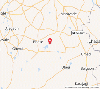 Map of Shirnandgi, Maharashtra