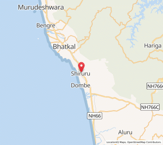 Map of Shiruru, Karnataka