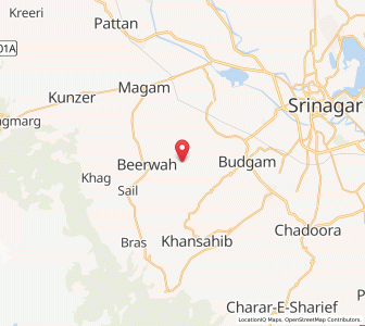 Map of Shishan Banet, Kashmir