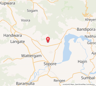 Map of Shiu, Kashmir