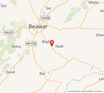 Map of Shivpuraghata, Rajasthan
