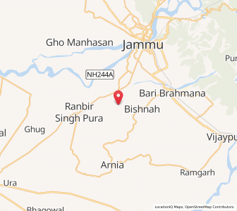 Map of Shlan Chak, Kashmir