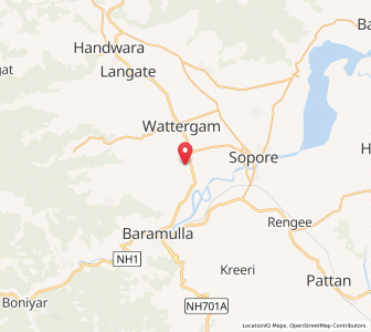 Map of Shogpur, Kashmir