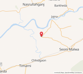 Map of Shohpur, Madhya Pradesh