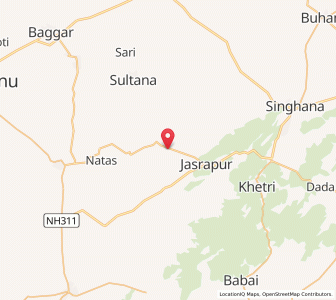 Map of Shri Sardarpura, Rajasthan