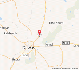 Map of Sia, Madhya Pradesh