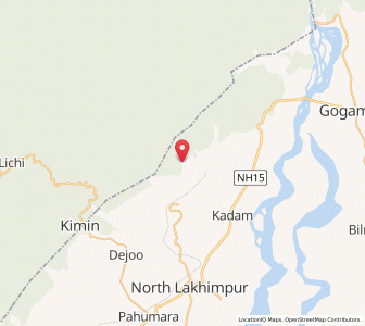 Map of Siajuli, Assam