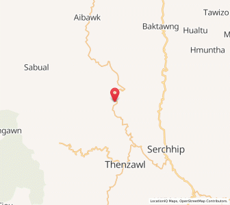 Map of Sialsuk, Mizoram